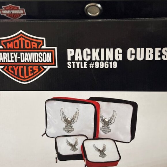 Harley-Davidson Logo 4 Pc Packing Cubes for Saddlebags or Luggage NWT Last One - Picture 4 of 13